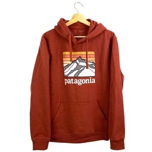Patagonia Uprisal Hoodie Red Recycled Materials Stretch Pullover Mens M Reg